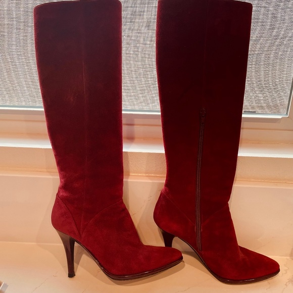 Stuart WeitzmanSuede Red Boots